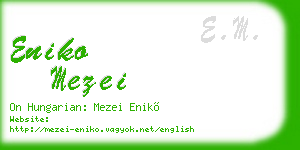 eniko mezei business card